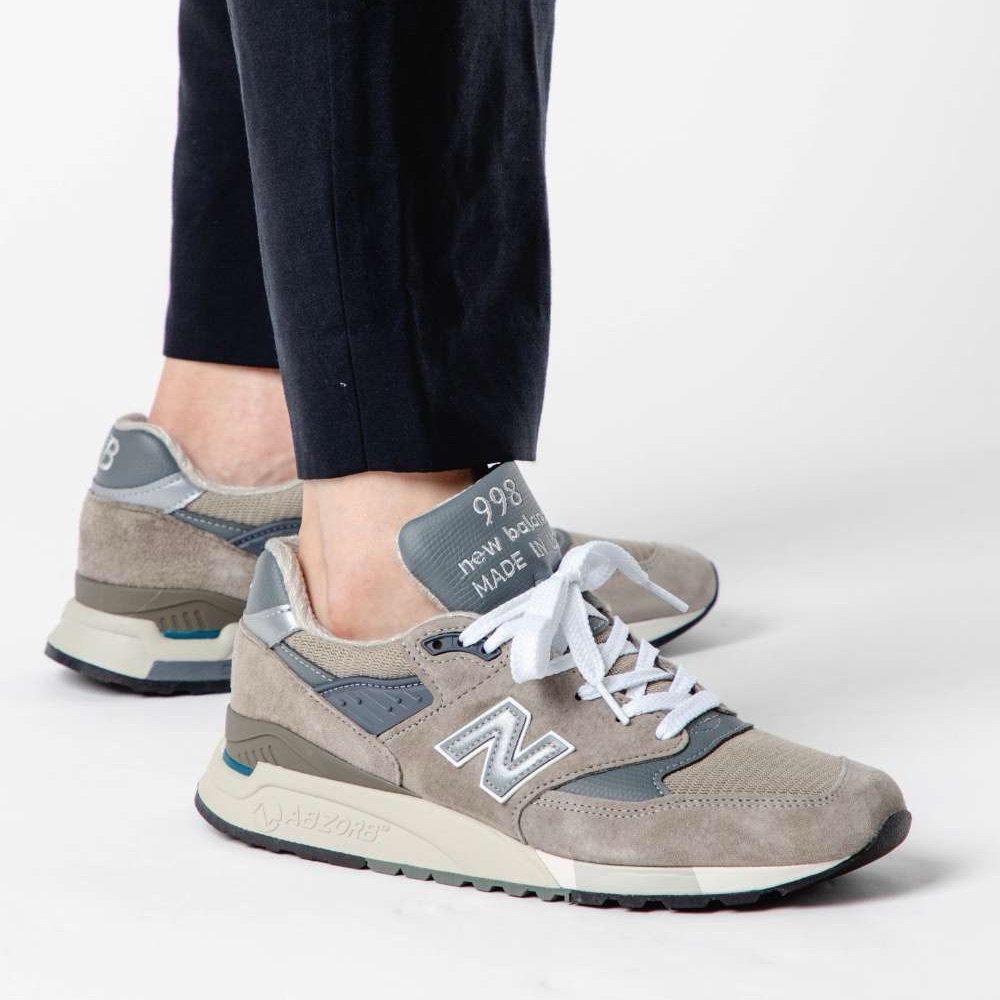 $200 Men New Balance Size 10.5 USA 998 Core Sneakers Running Shoes Grey U998GR - Picture 2 of 11